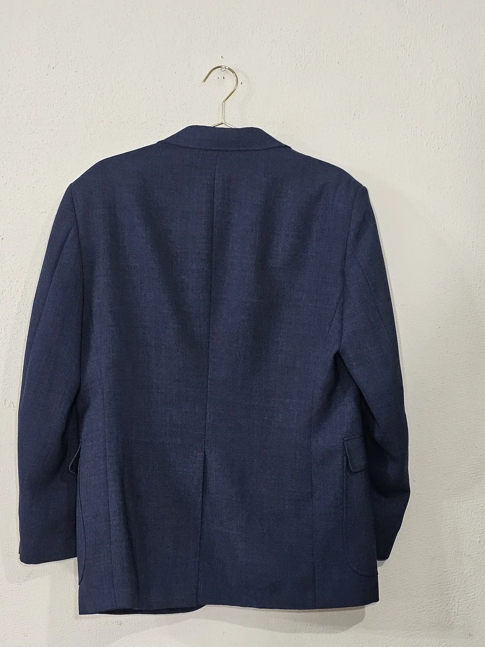 STAFFORD Navy Blue Men's Two-Button Blazer